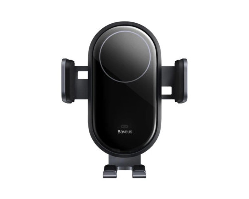 Тримач для мобiльного з БЗП Baseus LightChaser Series Wireless Charging Electric Car Mount 15W Cosmic Black