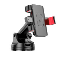 Тримач для мобільного HOCO H22 Dragon automatic clamping car holder(center console) Red Black