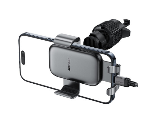 Автотримач для телефона ACEFAST D38 gravity car holder for air vent Metal gray (6974316283676)