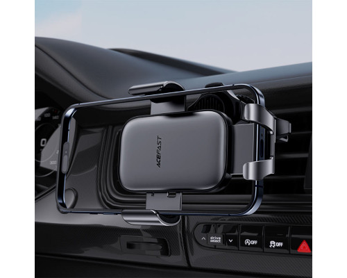 Автотримач для телефона ACEFAST D38 gravity car holder for air vent Metal gray (6974316283676)