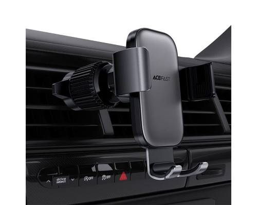Автотримач для телефона ACEFAST D38 gravity car holder for air vent Metal gray (6974316283676)