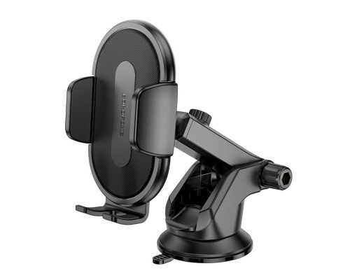 Автотримач для телефона BOROFONE BH134 Rio push-type car holder (center console) Black (6941991120671)