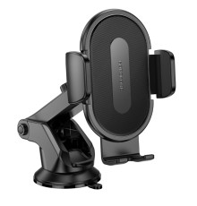 Автотримач для телефона BOROFONE BH134 Rio push-type car holder (center console) Black (6941991120671)
