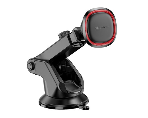 Автотримач для телефона BOROFONE BH125 Roman magnetic car holder (center console) Black and Red (6941991119552)