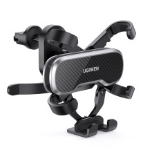 Автотримач для телефона UGREEN LP228 Gravity Drive Air Vent Car Mount Phone Holder With Arc-Shaped mounting clip Black (UGR-80871)