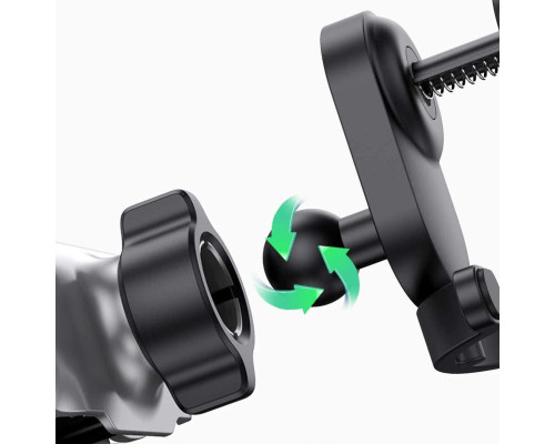 Автотримач для телефона UGREEN LP228 Gravity Drive Air Vent Car Mount Phone Holder With Arc-Shaped mounting clip Black (UGR-80871)