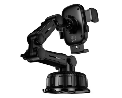 Автотримач Hoco H89 Crown large suction cup car holder(center console) black metal gray mag-6942007662628152323