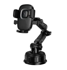 Автотримач Hoco H89 Crown large suction cup car holder(center console) black metal gray mag-6942007662628152323