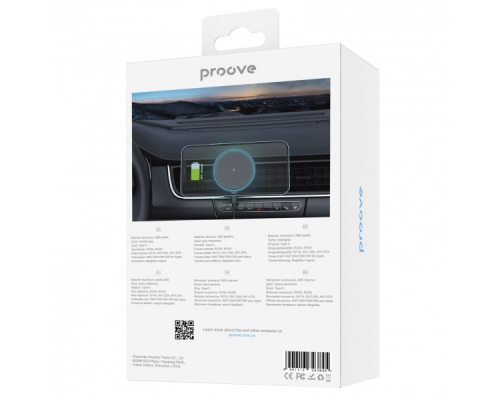 Автотримач Proove Magic Circle Pro 15W black PLS-00-00112569