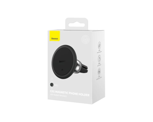 Автотримач Baseus Baseus C01 Magnetic Air Outlet black PLS-00-00106807