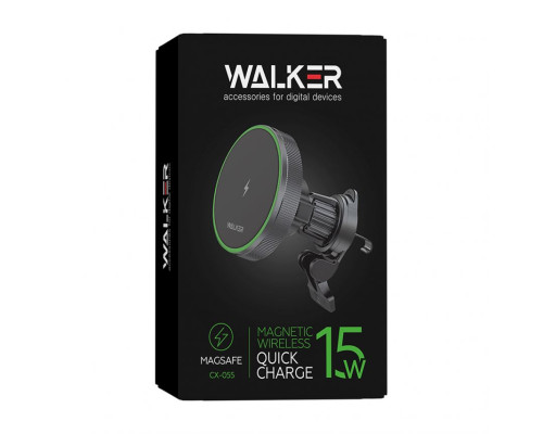 Автотримач магнітний WALKER CX-055 MagSafe 15W black