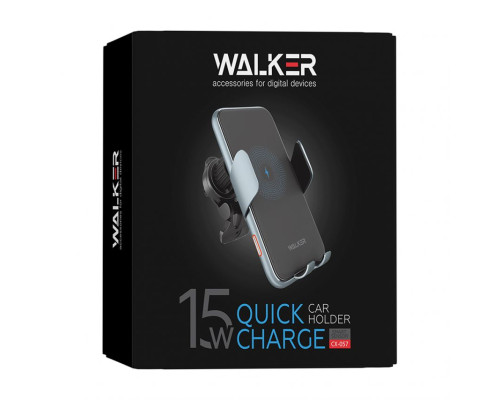 Автотримач WALKER CX-057 Smart Sensor 15W black/grey