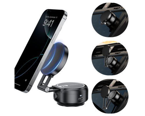 Автотримач XO C166 магнітний на присосці black TPS-2710000329848 2710000329848