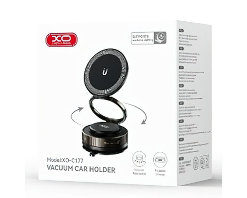 Тримач XO C177 магнітний на вакуумній присосці black TPS-2710000337928 2710000337928