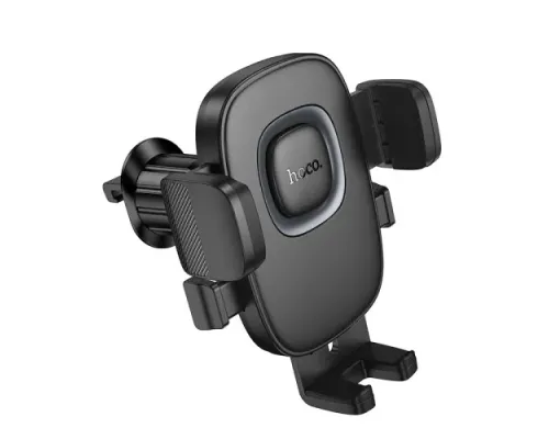 Автотримач Hoco H75 Crown one-button car holder(air outlet) black metal grey mag-6942007646901145285