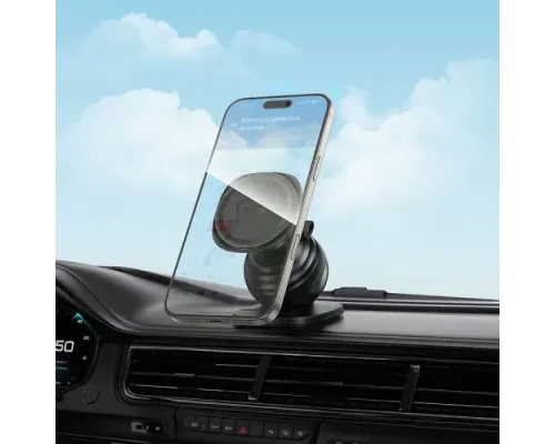 Автотримач Hoco H103 Daisy magnetic ring car holder(center console) Чорний mag-6942007674485153777