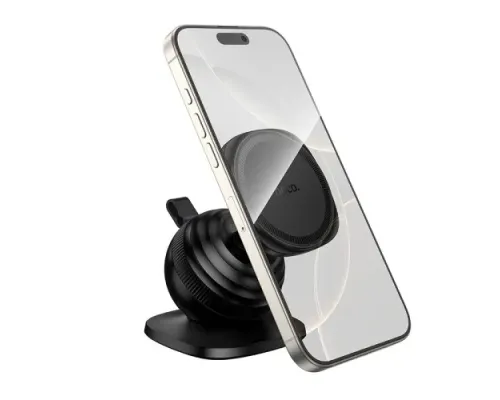 Автотримач Hoco H103 Daisy magnetic ring car holder(center console) Чорний mag-6942007674485153777