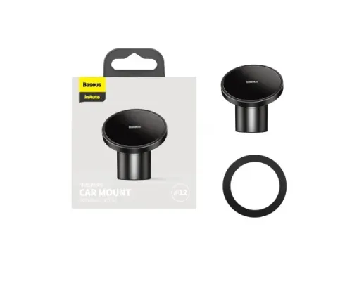 Автотримач Baseus Magnetic Car Mount (For Dashboards and Air Outlets) 2in1 Black SULD-01 mag-6953156232709147507