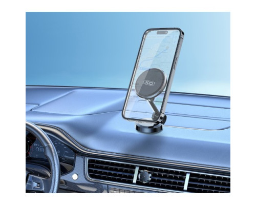 Автотримач XO C133 Metal magnetic suction 360 ° rotating bracket Чорний mag-692068084575060121