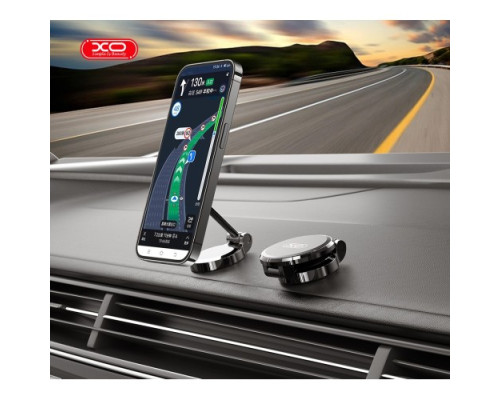 Автотримач XO C133 Metal magnetic suction 360 ° rotating bracket Чорний mag-692068084575060121