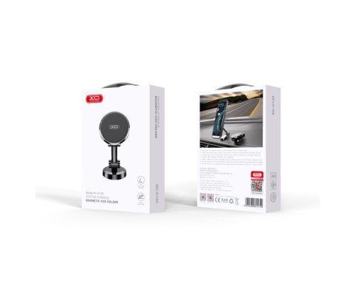 Автотримач XO C133 Metal magnetic suction 360 ° rotating bracket Чорний mag-692068084575060121