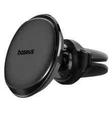 Автотримач Baseus Magnetic Car Mount Phone Holder with Cable Clip Air Vent Black C40141201113-00 mag-6932172648763144171