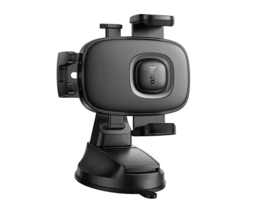 Автотримач Hoco H76 Crown one-button car holder(center console) black metal grey mag-6942007646918145286