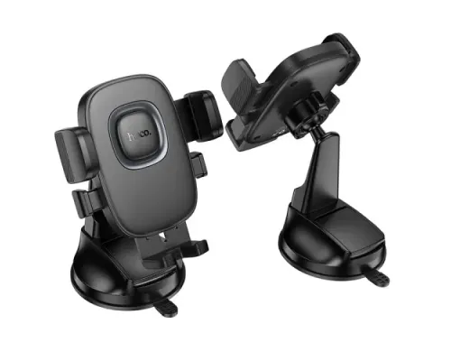 Автотримач Hoco H76 Crown one-button car holder(center console) black metal grey mag-6942007646918145286