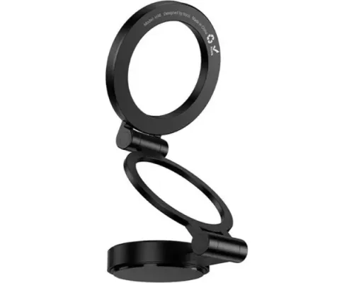 Автотримач Hoco H98 Rider folding Ring Magnetic Car holder(center console) Чорний mag-6942007673037153127