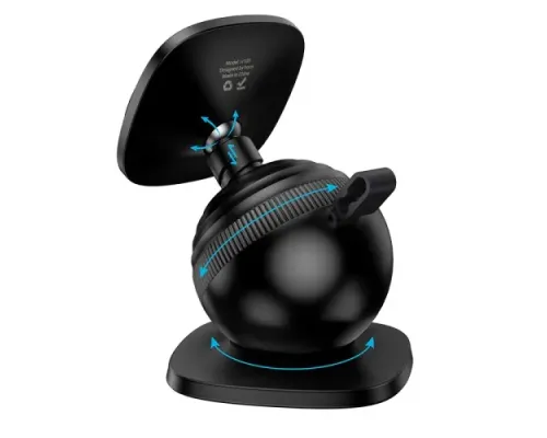 Автотримач Hoco H103 Daisy magnetic ring car holder(center console) Чорний mag-6942007674485153810