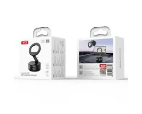 Автотримач XO C188 metal magsafe vacuum chuck manual latch magnetic holder (rotatable) Чорний mag-6975837586659147357