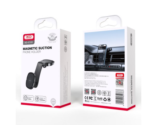 Автотримач XO C101 Magnetic Car Phone Holder Чорний mag-6920680829767134575