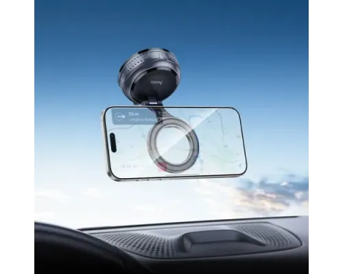 Автотримач Hoco H92 High vacuum suction cup magnetic holder(universal) Чорний mag-6942007663861153875