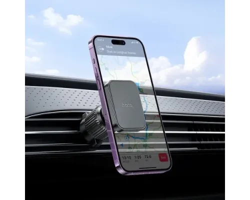 Автотримач Hoco H32 Cheetah magnetic ring car holder(air outlet) Чорний mag-6942007614467146156