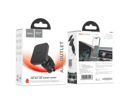 Автотримач Hoco H32 Cheetah magnetic ring car holder(air outlet) Чорний mag-6942007614467146156