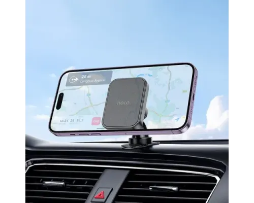 Автотримач Hoco H33 Cheetah magnetic ring car holder(center console) Чорний mag-6942007614474145084