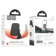 Автотримач Hoco H33 Cheetah magnetic ring car holder(center console) Чорний mag-6942007614474145084