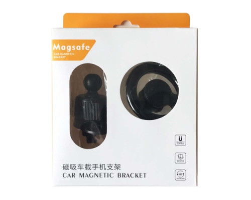 Автотримач MagSafe 2in1 (на торпедо/дефлектор) Black mag-2000001429518137827