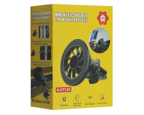 Автотримач MagSafe CT-125 Black mag-2000001532669105965