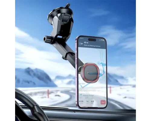 Автотримач BOROFONE BH125 Roman magnetic car holder(center console) чорний mag-6941991119552146187