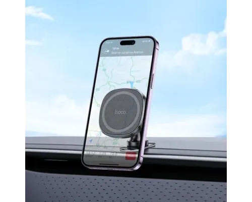 Автотримач Hoco H35 Cheetah magnetic ring car holder(center console) Чорний mag-6942007614498146157