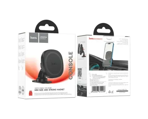 Автотримач Hoco H35 Cheetah magnetic ring car holder(center console) Чорний mag-6942007614498146157