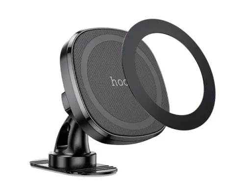 Автотримач Hoco H35 Cheetah magnetic ring car holder(center console) Чорний mag-6942007614498146157