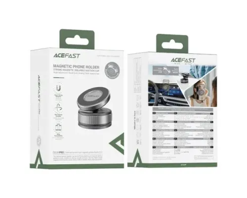 Тримач ACEFAST E27 manual suction cup MagSafe Phone holder Grey mag-6974316284826153321