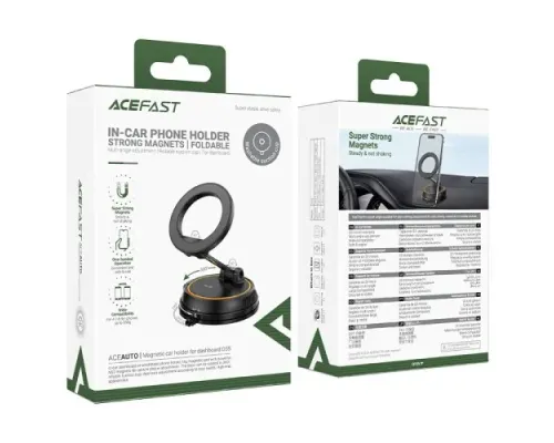 Тримач ACEFAST D55 MagSafe car holder for dashboard Black mag-6974316284338153311