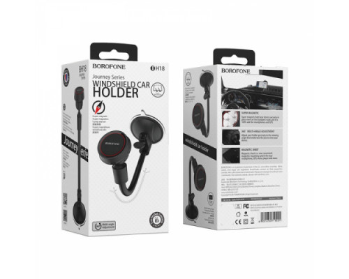 Автотримач BOROFONE BH18 Journey windshield magnetic чорний mag-6931474711021138218
