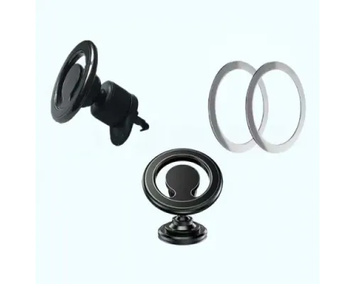 Автотримач MagSafe 2in1 (на торпедо/дефлектор) Black дефект пакування mag-2000001503874143731