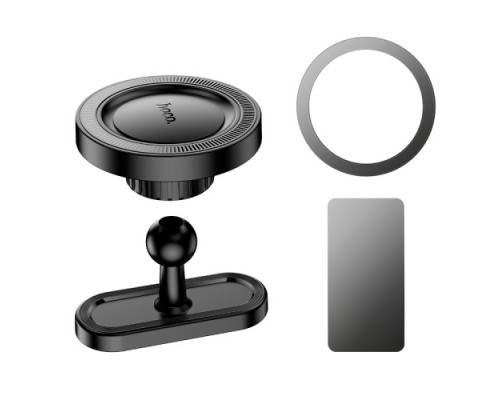 Автотримач Hoco H58 Show ring magnetic car holder(multi-scene) Чорний mag-6942007637589138658