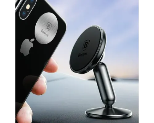 Автотримач Baseus Bullet series magnetic bracket Black SUYZD-01 mag-6953156273085145780