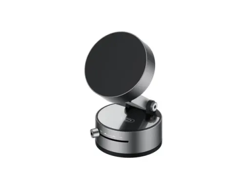 Автотримач XO C170 Vacuum suction cup Manual latch Magnetic holder Сірий mag-6975837583429143688